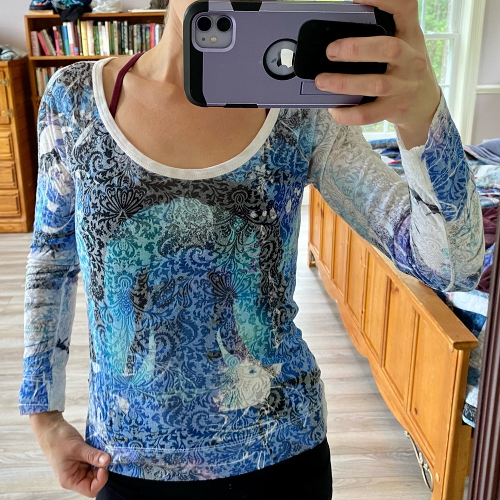 Pretty sheer yoga top